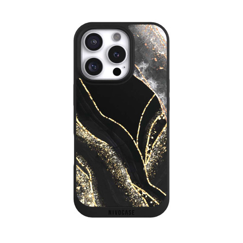 Apple iPhone 16 Pro NIVOpure Dark Marble Gold