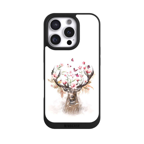 Apple iPhone 16 Pro NIVOpure Hirsch Blumen Geweih