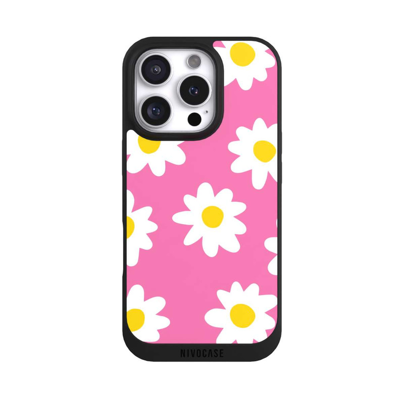 iPhone 16 Pro NIVOpure Daisy Pink Pattern