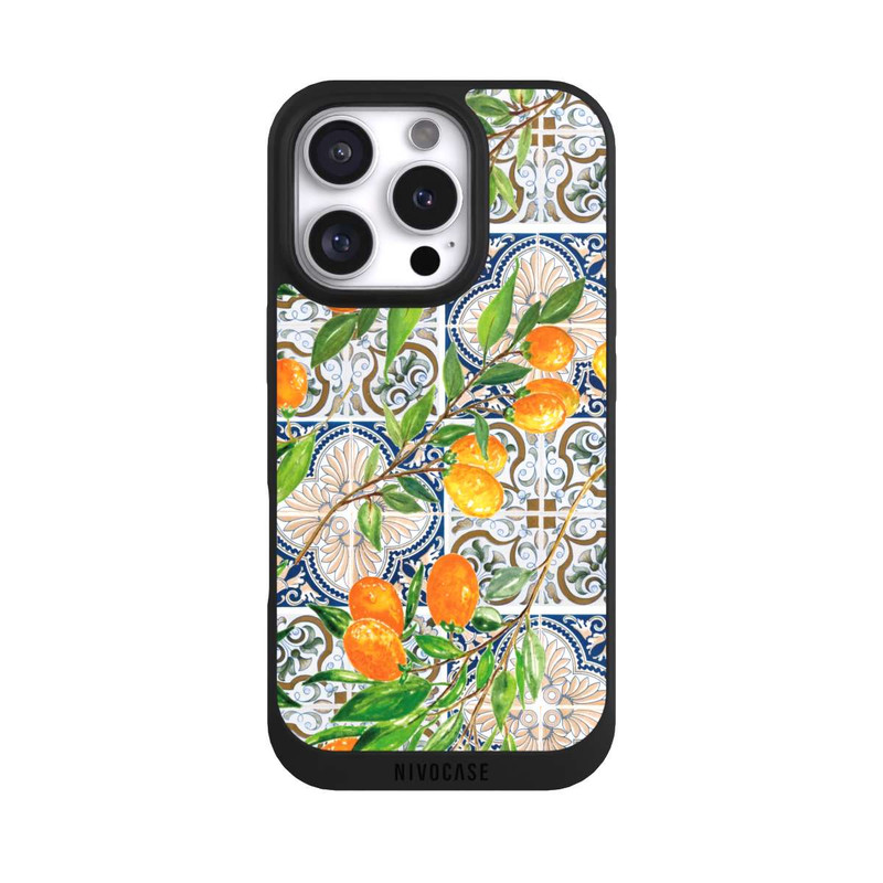 iPhone 16 Pro NIVOpure Oranges Grecques Pattern