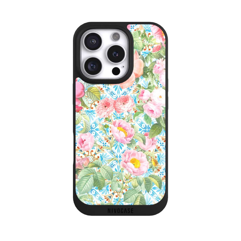 iPhone 16 Pro NIVOpure Greek peonies pattern
