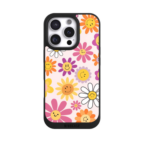 Apple iPhone 16 Pro NIVOpure Smiles Pink Flowers