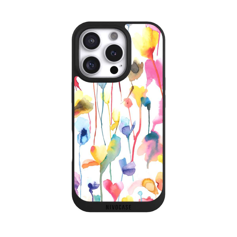iPhone 16 Pro NIVOpure Watercolor Wild Flowers Coloful