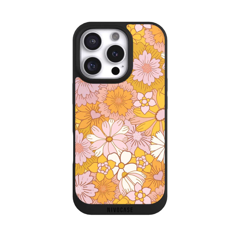 iPhone 16 Pro NIVOpure Retro Flower Walpaper Yellow
