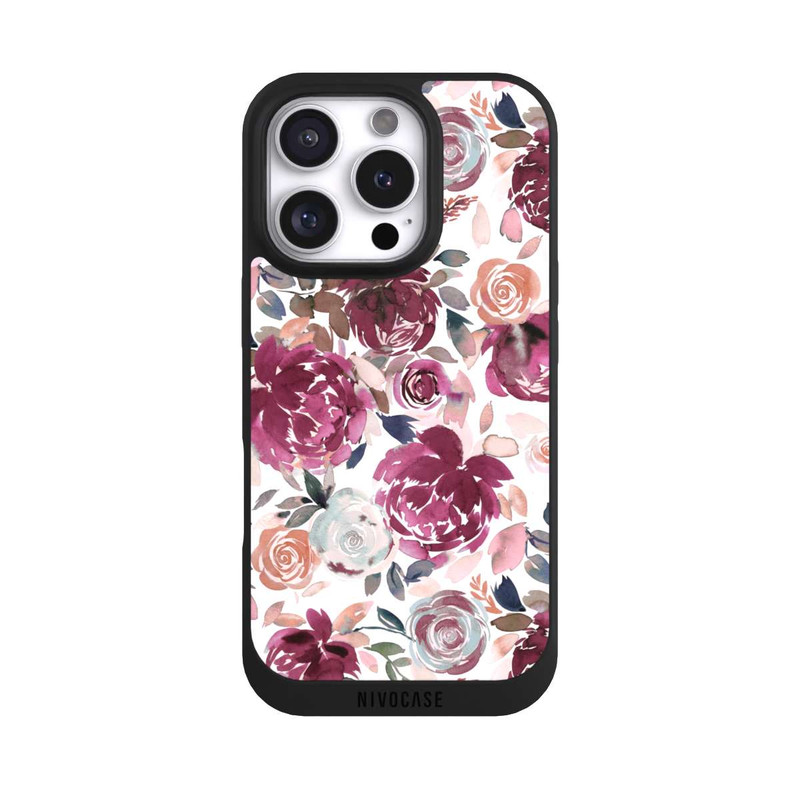 iPhone 16 Pro NIVOpure Autumn Peonies and roses Pink