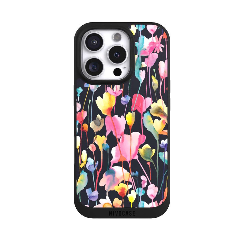 iPhone 16 Pro NIVOpure Wild Flowers Black