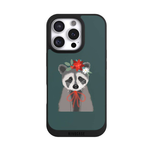 Apple iPhone 16 Pro NIVOpure weihnachtlicher Waschbär