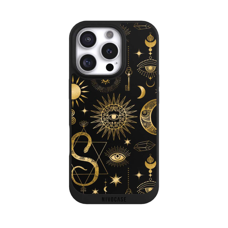 iPhone 16 Pro NIVOpure Soleil et Lune Célestes Steampunk