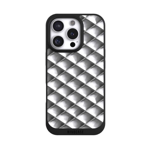 Apple iPhone 16 Pro NIVOpure Carrés argentés Glamour