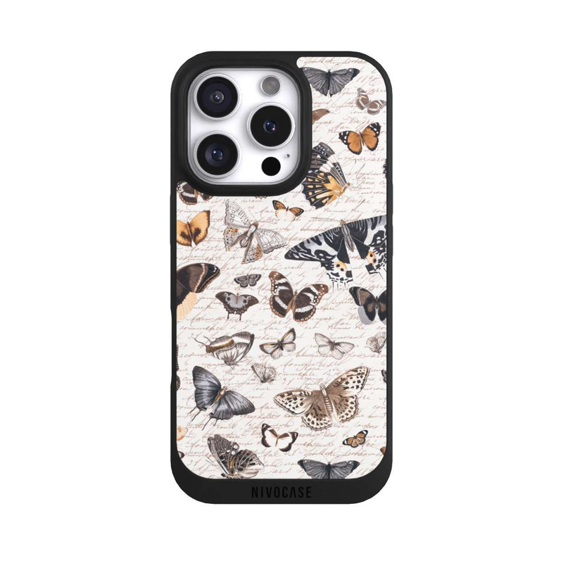 iPhone 16 Pro NIVOpure Motif papillon bohème