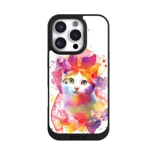 Apple iPhone 16 Pro NIVOpure Happy Kitty White