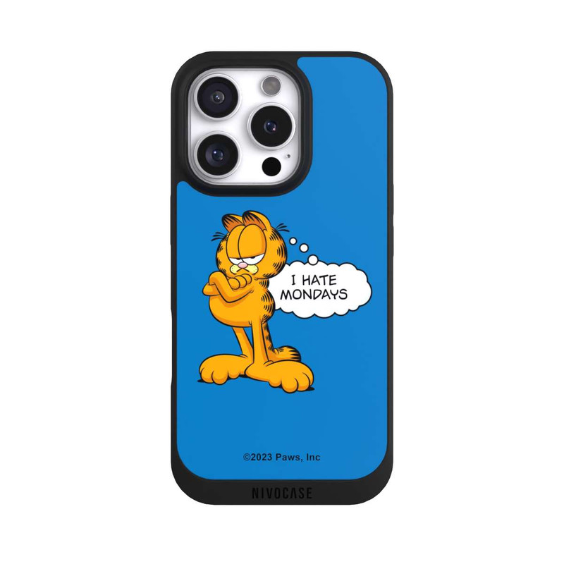 iPhone 16 Pro NIVOpure Garfield Je déteste les lundis Bleu