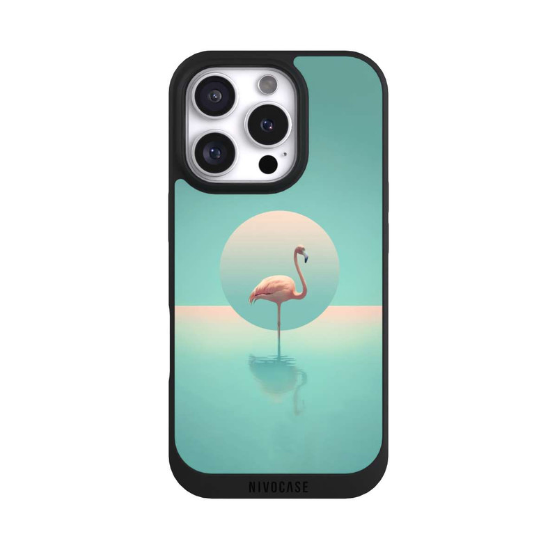 iPhone 16 Pro NIVOpure Flamant dans la piscine