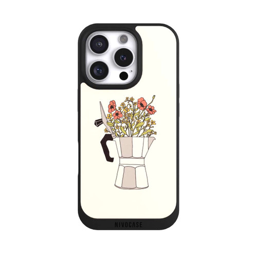 Apple iPhone 16 Pro NIVOpure Fleurs Moka