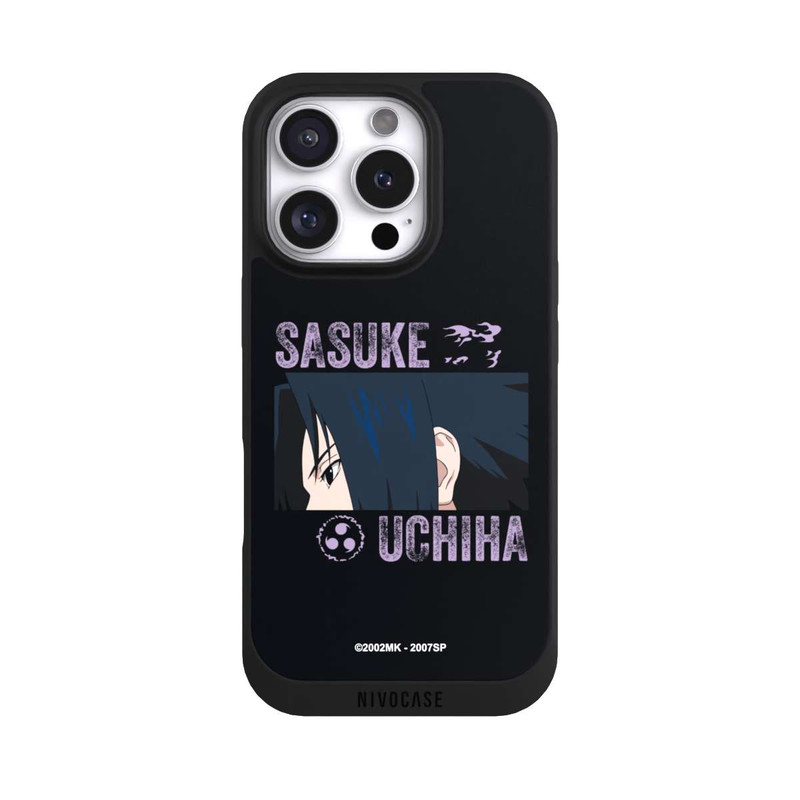 iPhone 16 Pro NIVOpure Sasuke Uchiha Gros plan