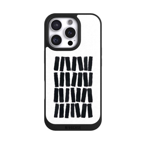 Apple iPhone 16 Pro NIVOpure Black Brush Strokes