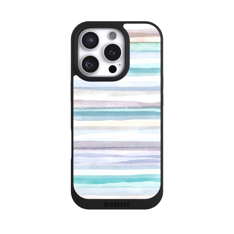 iPhone 16 Pro NIVOpure Pastel Stripes Blue