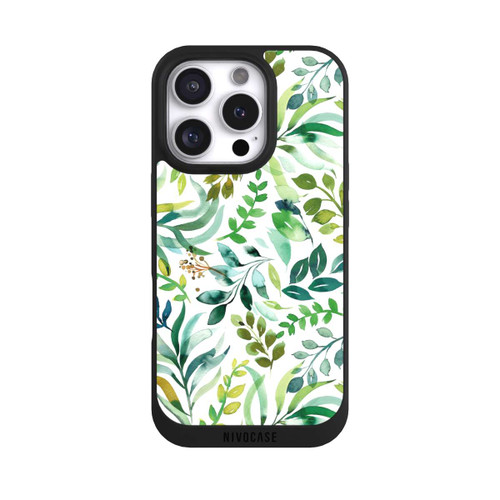 Apple iPhone 16 Pro NIVOpure Watercolor Palms Leaves Botanical Green