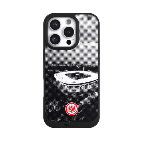 Apple iPhone 16 Pro NIVOpure SGE Stadion Schwarz Weiß