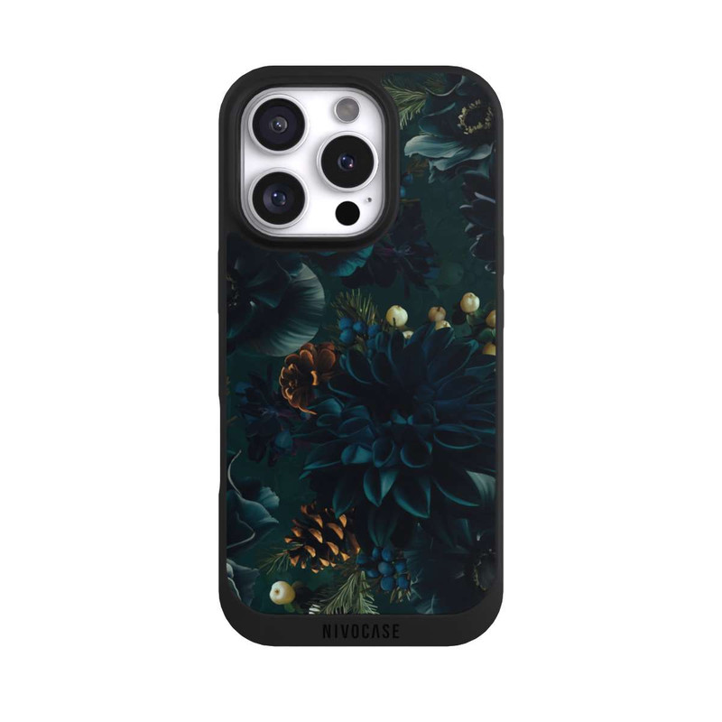 iPhone 16 Pro NIVOpure Flowers Pattern Green and Blue