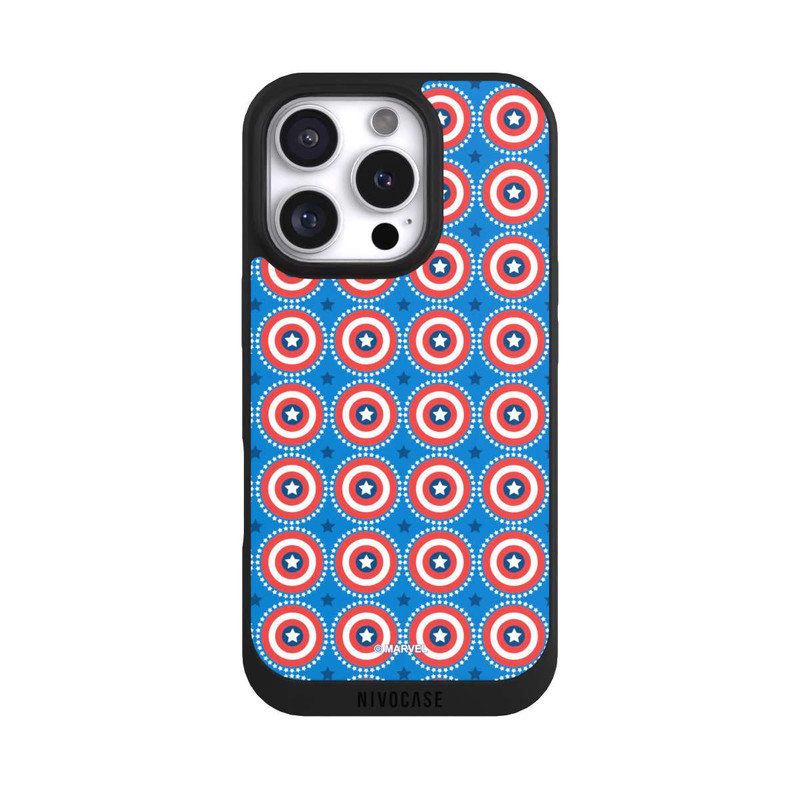 iPhone 16 Pro NIVOpure Captain American Shield Pattern