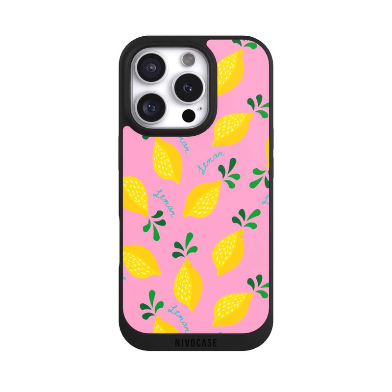 iPhone 16 Pro NIVOpure Dopamin Lemon Pattern