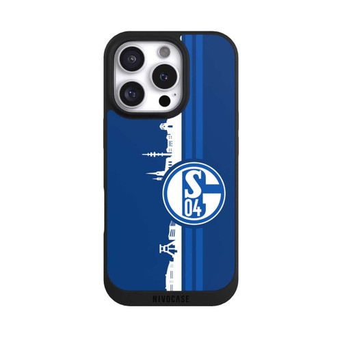 Apple iPhone 16 Pro NIVOpure Schalke 04 Skyline Blau