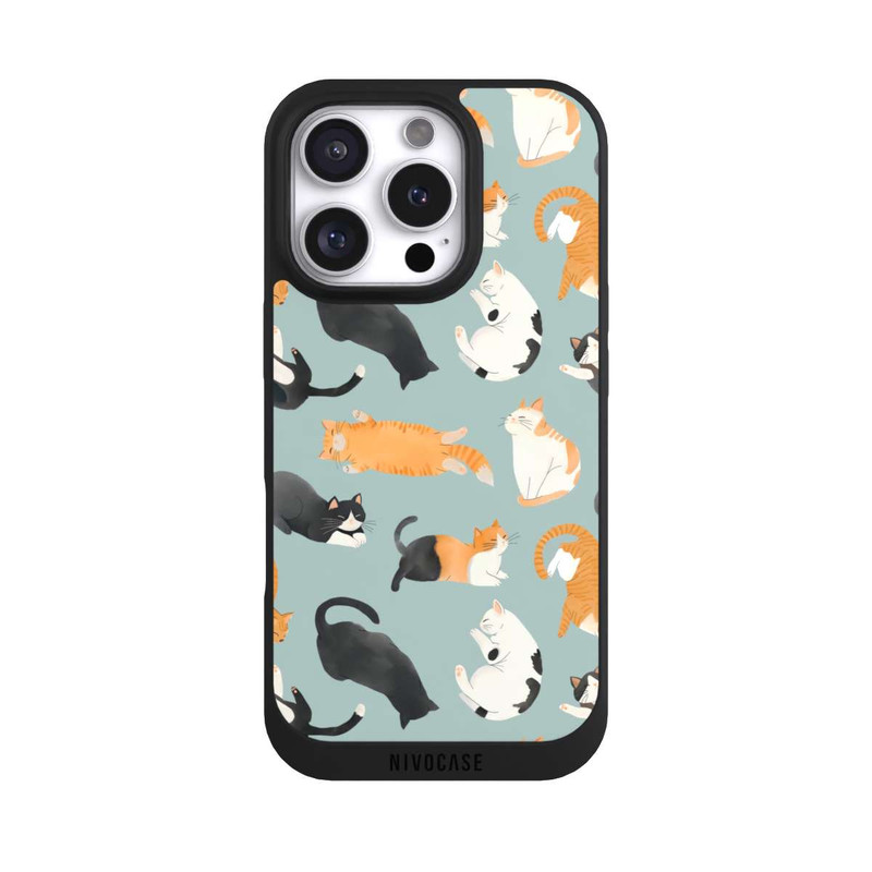 iPhone 16 Pro NIVOpure Cats Pattern