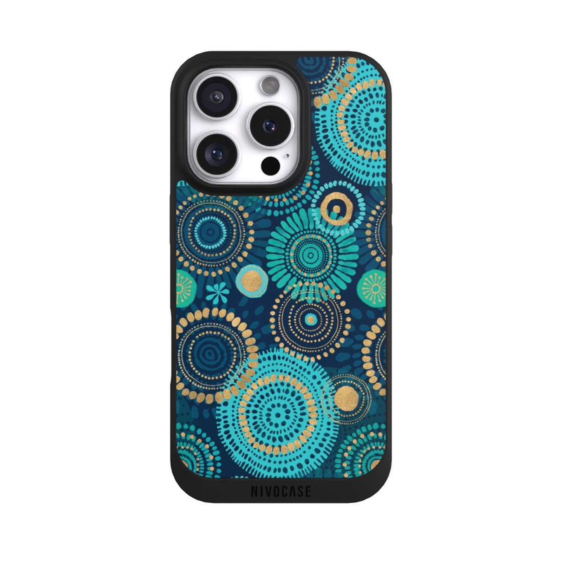 iPhone 16 Pro NIVOpure Blockprint India Teal Gold