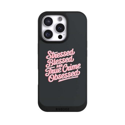 Apple iPhone 16 Pro NIVOpure Stressed Blessed and True Crime Obsessed