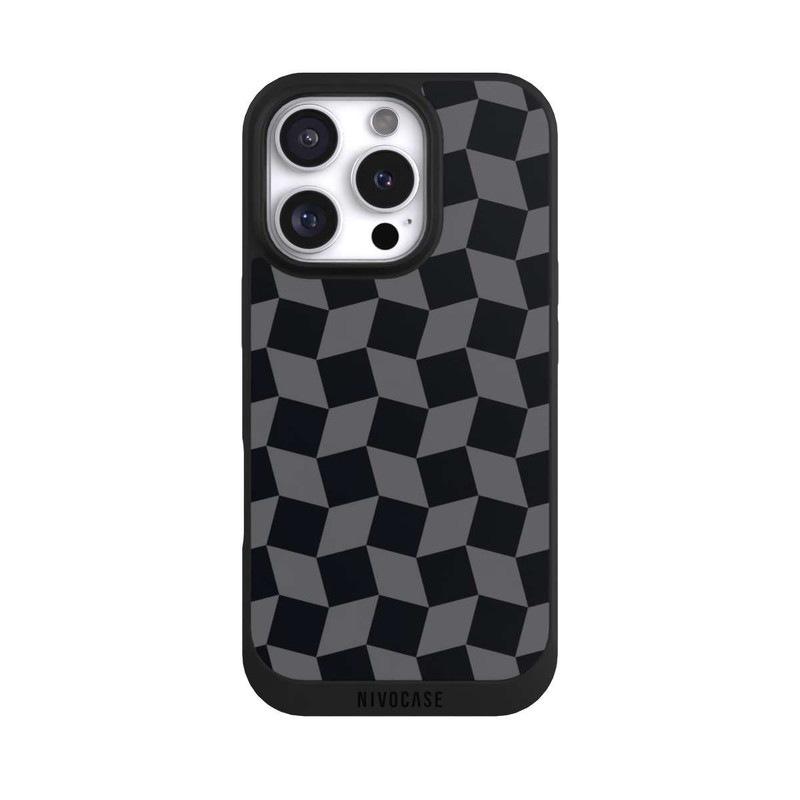 iPhone 16 Pro NIVOpure 3D Würfel-Muster Effektt