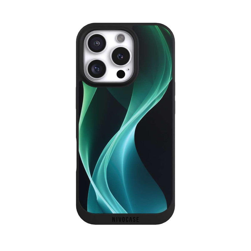 iPhone 16 Pro NIVOpure Green Modern Background