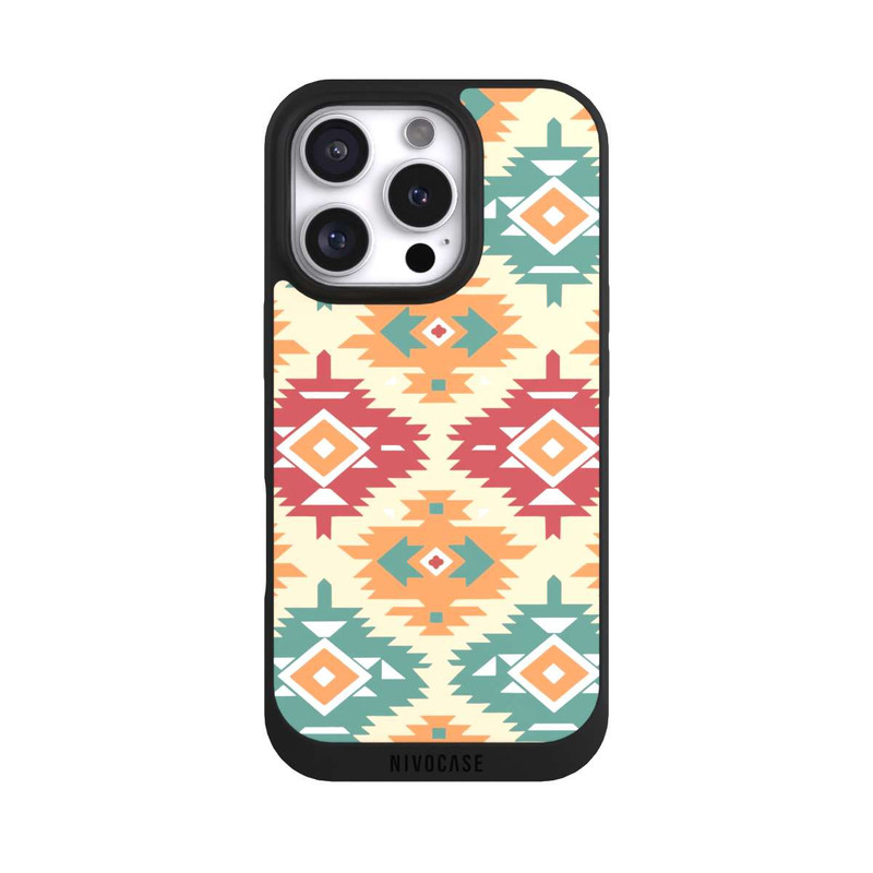 iPhone 16 Pro NIVOpure Modern Tribal Boho Aztec Geometric Design 1