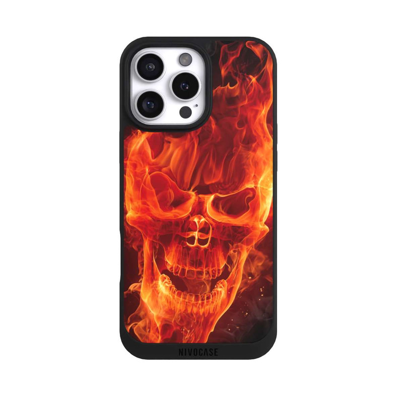 iPhone 16 Pro Max NIVOpure Crâne en Feu