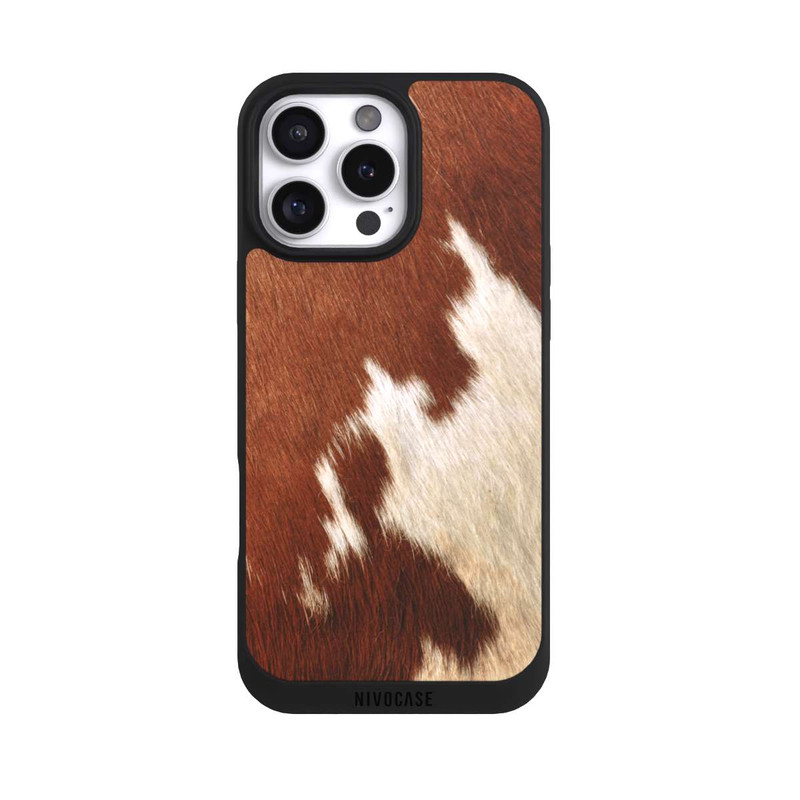 iPhone 16 Pro Max NIVOpure Kuhfell Look