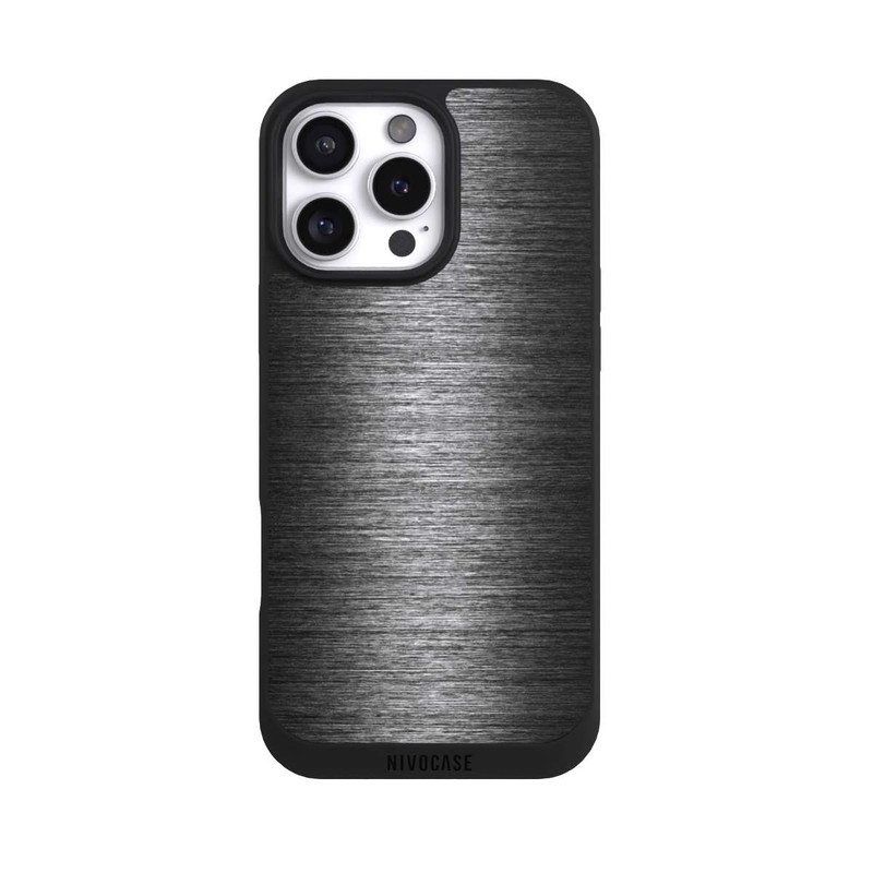 iPhone 16 Pro Max NIVOpure Metal Look Anthracite