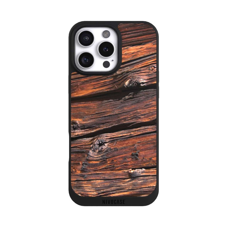 iPhone 16 Pro Max NIVOpure Effritement Planche en Bois