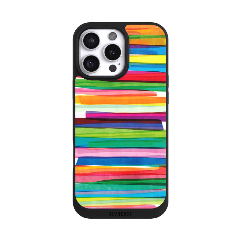 iPhone 16 Pro Max NIVOpure Rayures Colorées 1