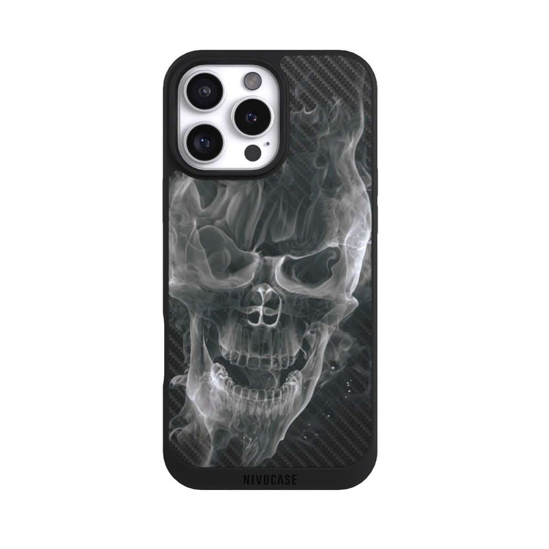 iPhone 16 Pro Max NIVOpure Crâne Fumée Carbone