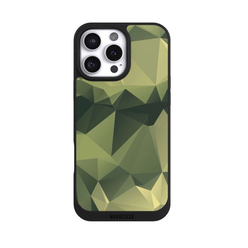 iPhone 16 Pro Max NIVOpure Polygonales Camouflage