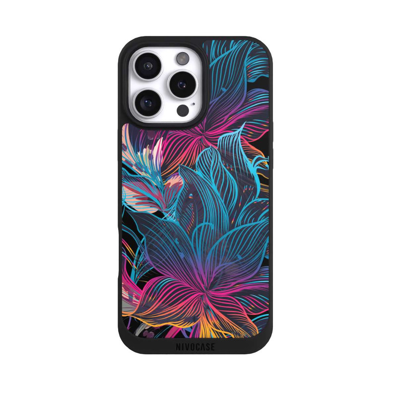 iPhone 16 Pro Max NIVOpure Le pouvoir des fleurs néon