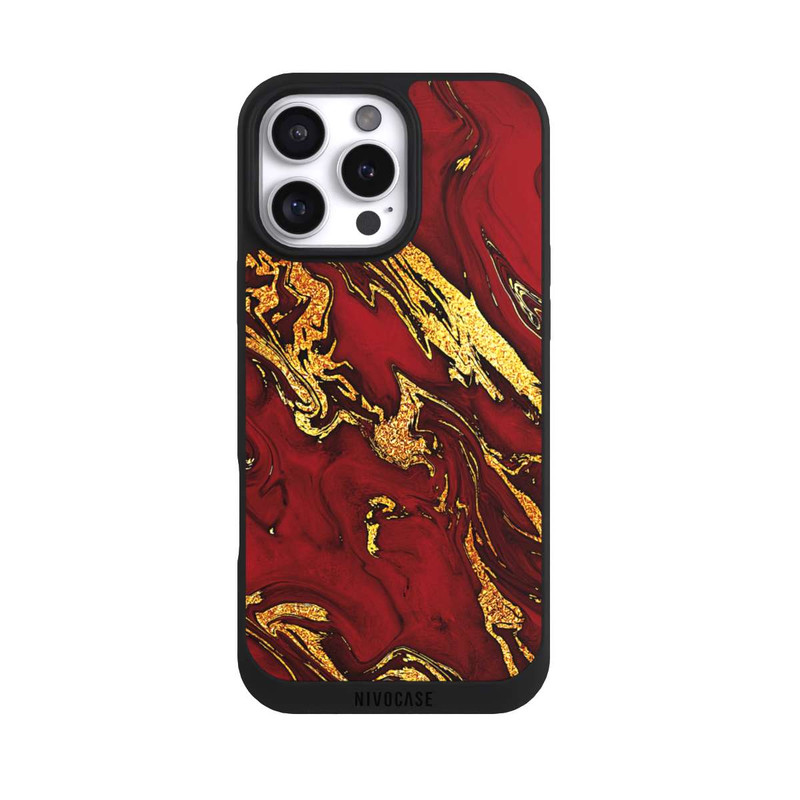iPhone 16 Pro Max NIVOpure Rot Gold Marmorlook