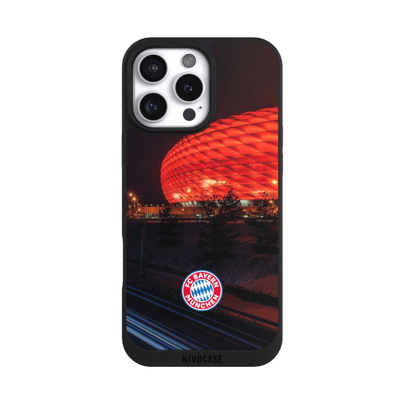 iPhone 16 Pro Max NIVOpure Allianz Arena bei Nacht FCB