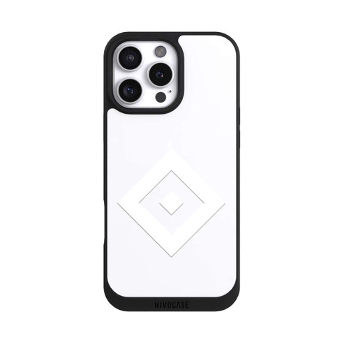 Apple iPhone 16 Pro Max NIVOpure Rauten Logo auf HSV Grau