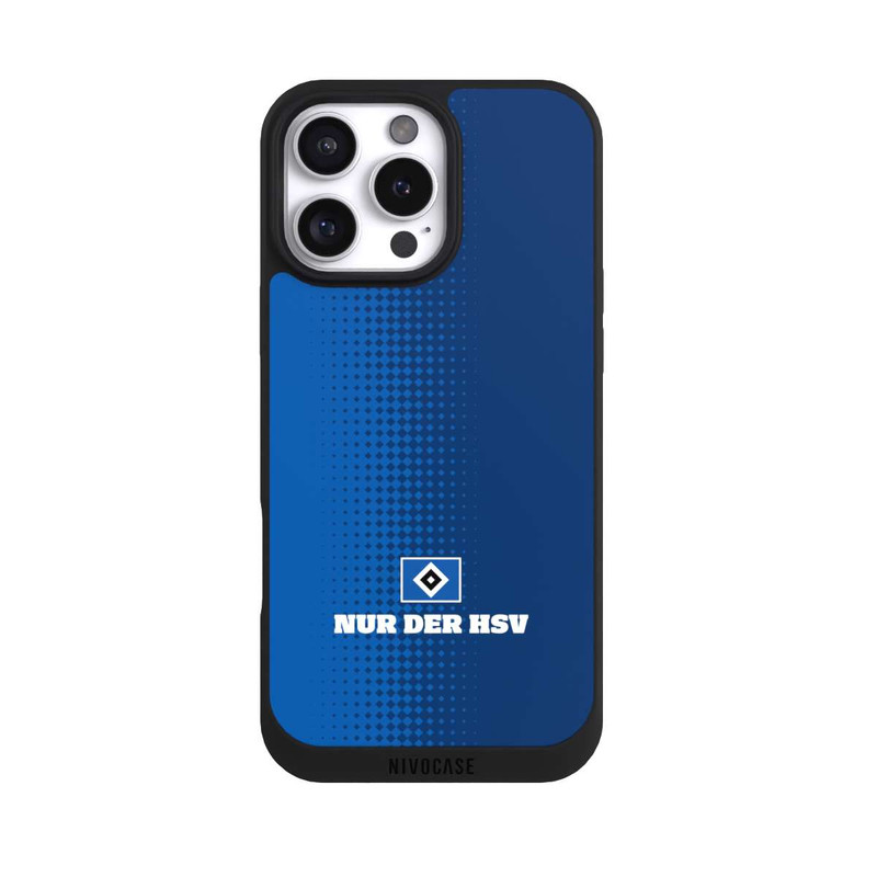 iPhone 16 Pro Max NIVOpure Nur der HSV - Rautenraster Blau