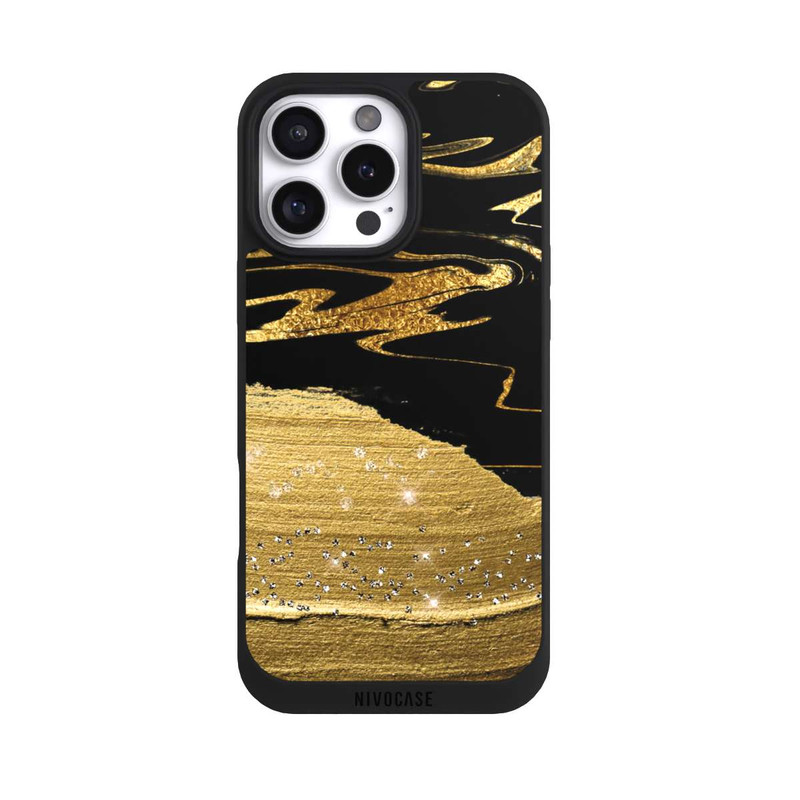 iPhone 16 Pro Max NIVOpure Veines d'aspect doré en marbre