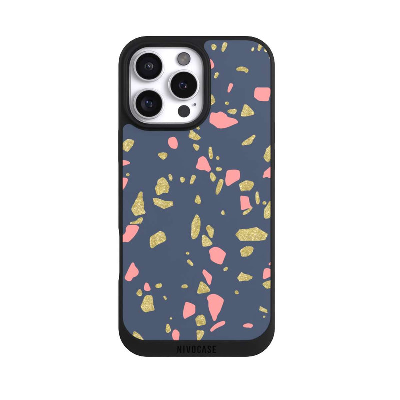 iPhone 16 Pro Max NIVOpure Terazzo Look d'or