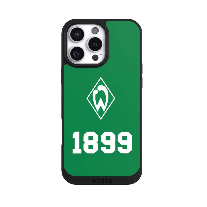 iPhone 16 Pro Max NIVOpure 1899 Grün-Weiß Lebenslang Grün - Werder Bremen