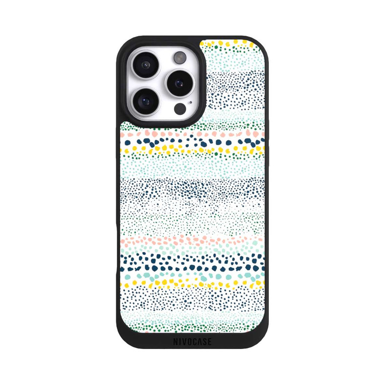 iPhone 16 Pro Max NIVOpure Petits Points Blanc Texturé