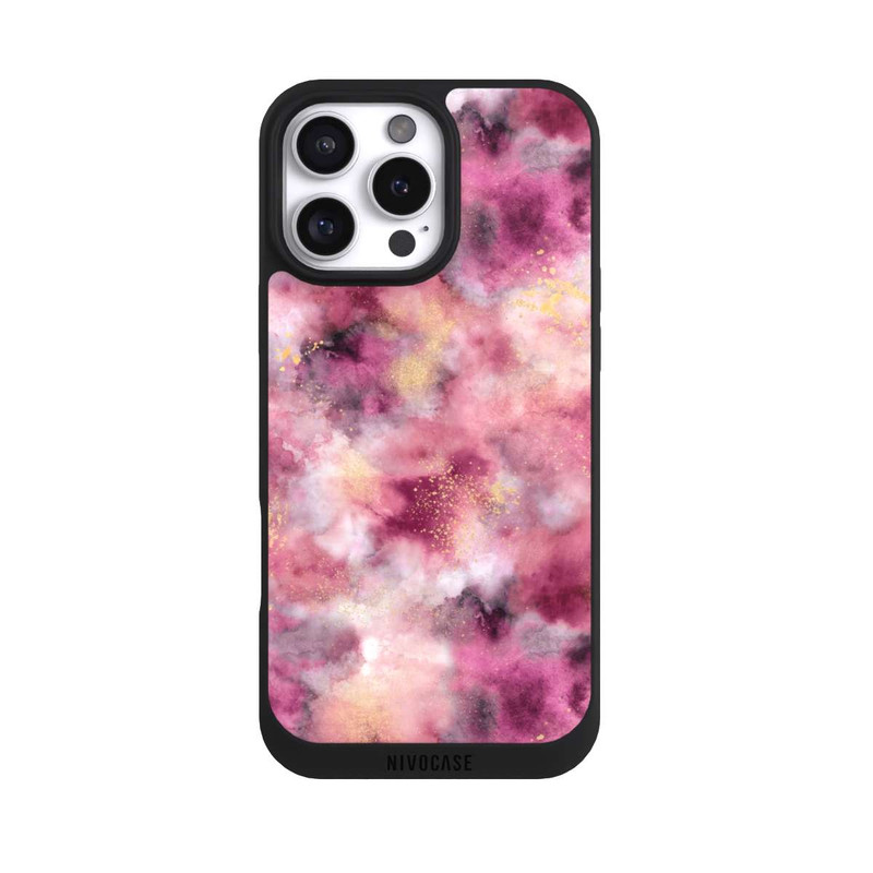 iPhone 16 Pro Max NIVOpure Smoky Marble Watercolor Pink